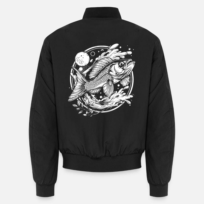Graphique de poisson Bomber unisexe