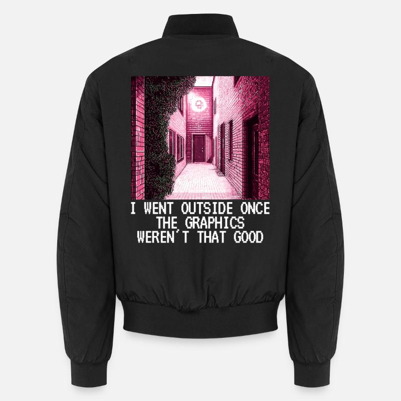Funny Pixel Art Pixel Graphic Sarcasm Gift Unisex Bomber Jacket