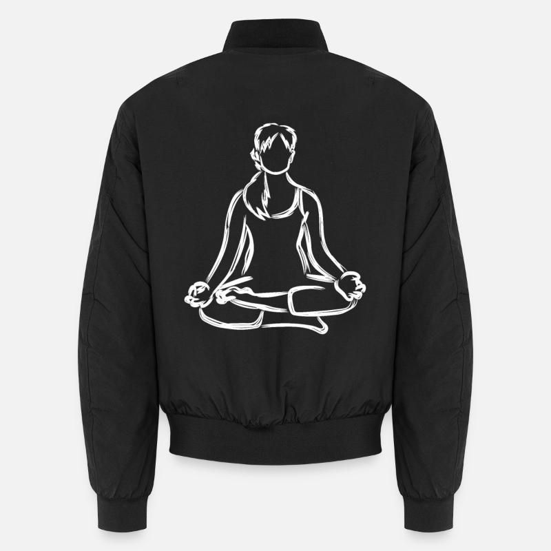 Dessin de Yogini - Bomber unisexe - noir