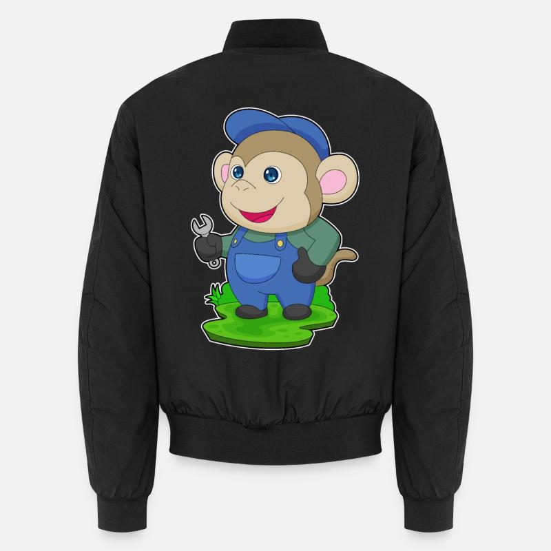 Clé d’artisan Monkey - Bomber unisexe - noir