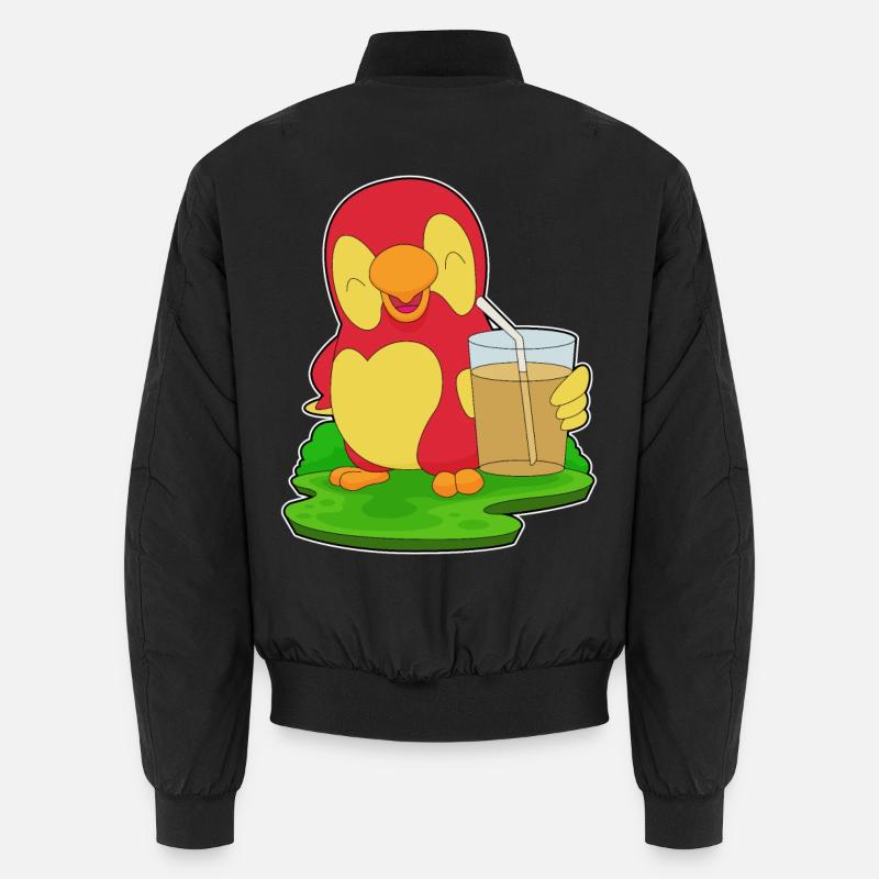 Papagei Saft - Unisex Bomberjacke - Schwarz