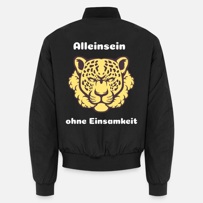 Alleinsein Ohne Einsamkeit: Leopardengeist Unisex Bomberjacke