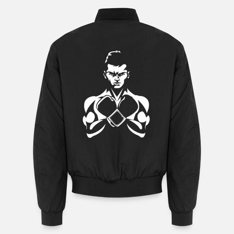 Boxer Sketch Unisex Bomber Jacket