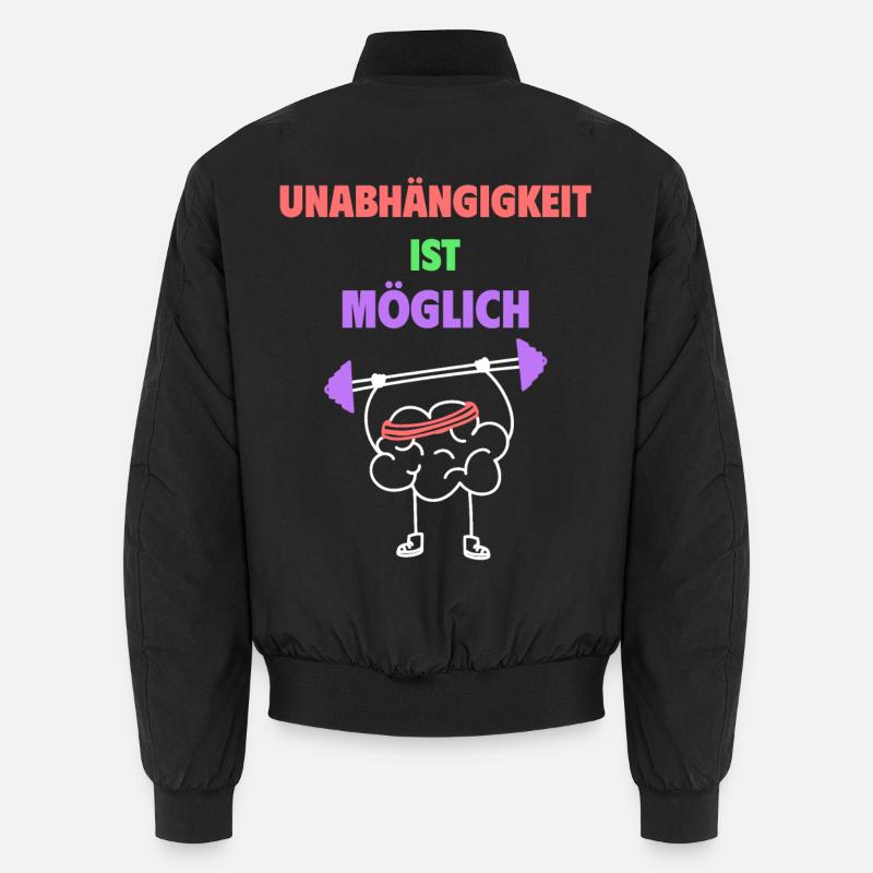 Independence is possible - Unisex Bomber Jacket - black