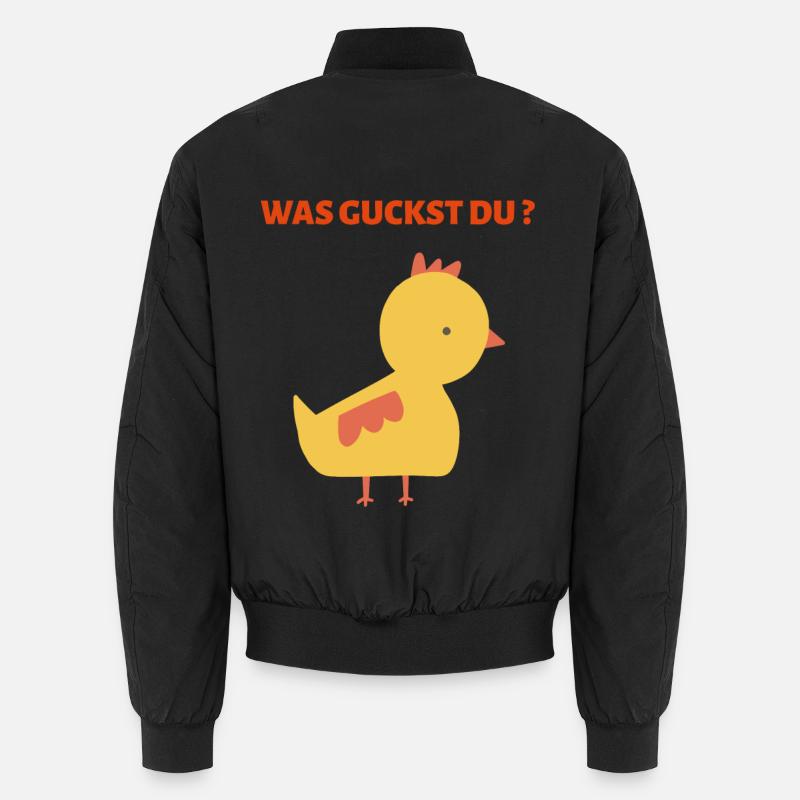 QU’EST-CE QUE VOUS REGARDEZ ? - Bomber unisexe - noir