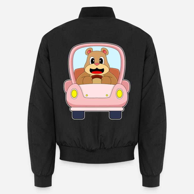 Bear Car Unisex Bomber Jacket