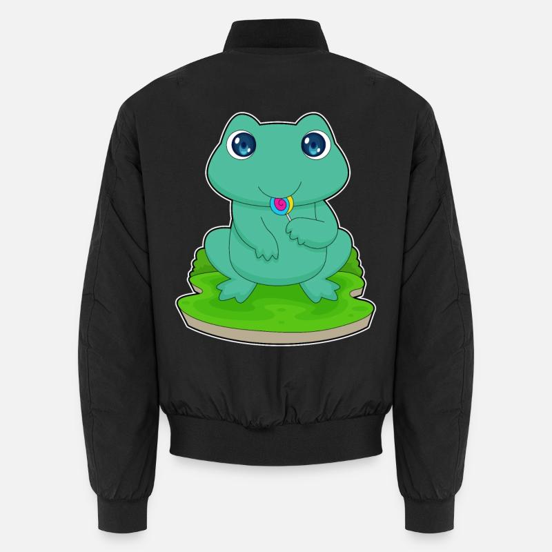 Sucette grenouille - Bomber unisexe - noir