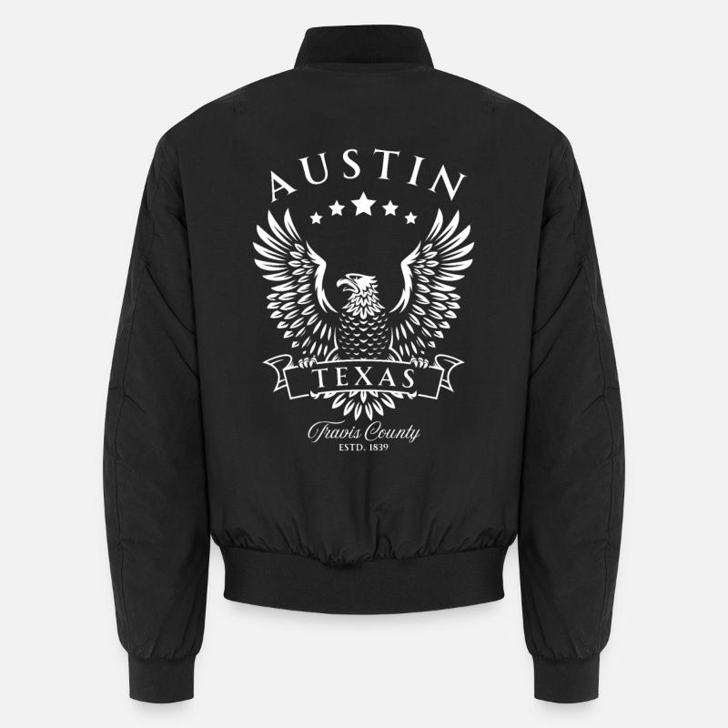 Austin Texas American Vintage Eagle Bomber unisexe