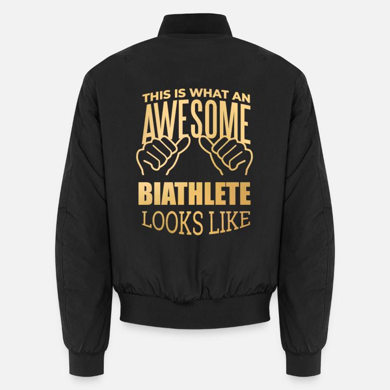 Biathlon - Unisex Bomber Jacket - black