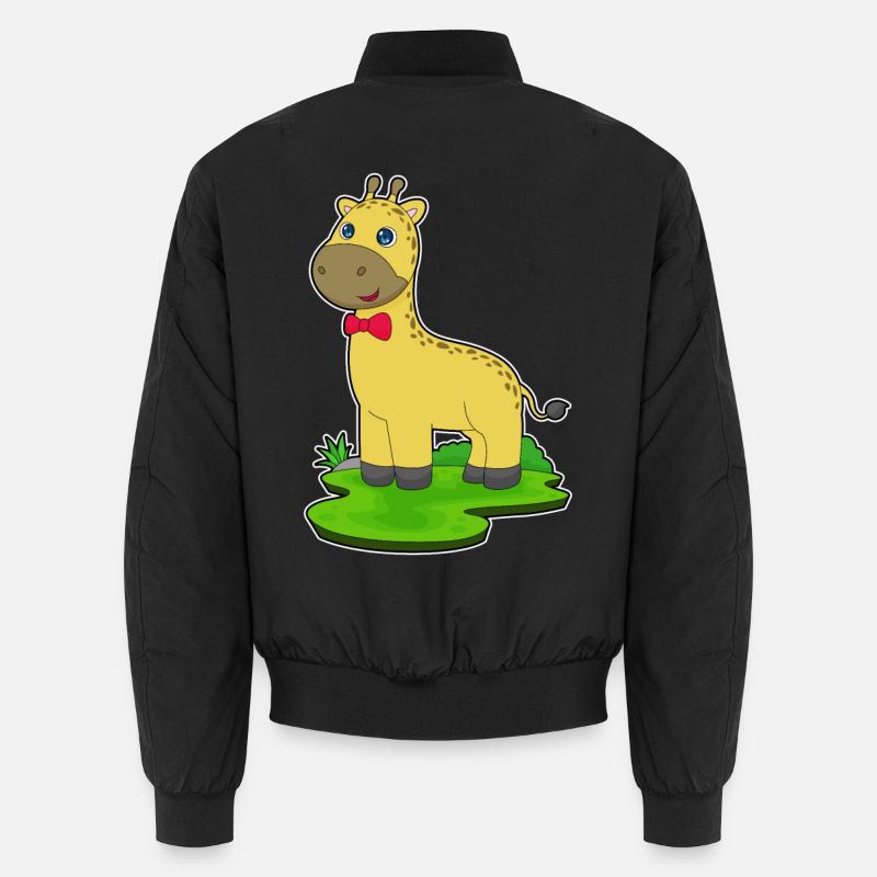 Giraffe Bow Unisex Bomber Jacket