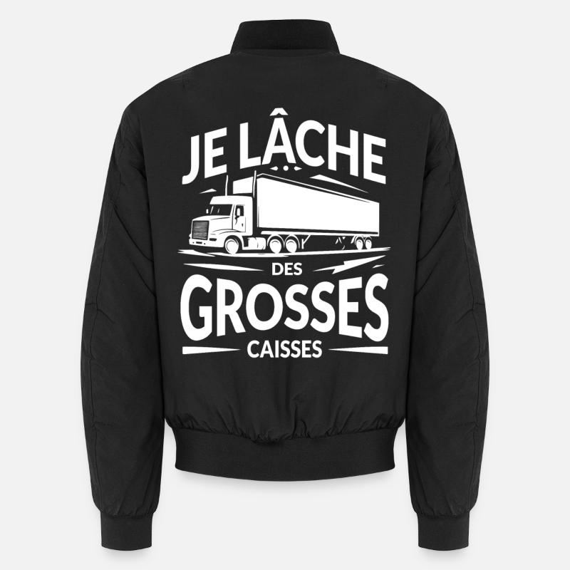Je lâche des grosses caisses - Bomber unisexe - noir