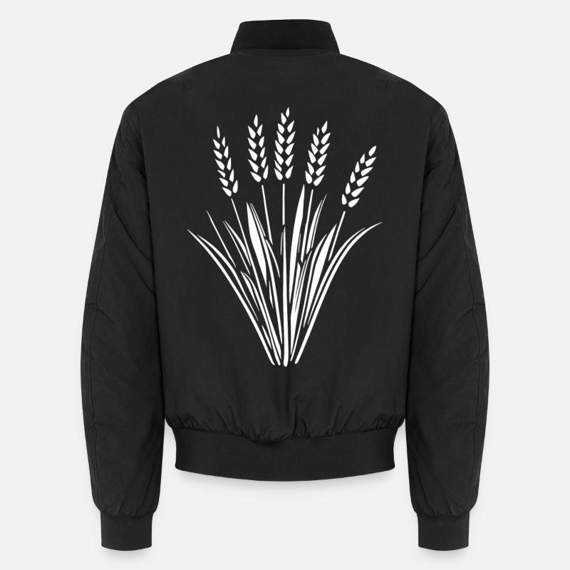 5 ears of grain wheat Unisex Bomber Jacket
