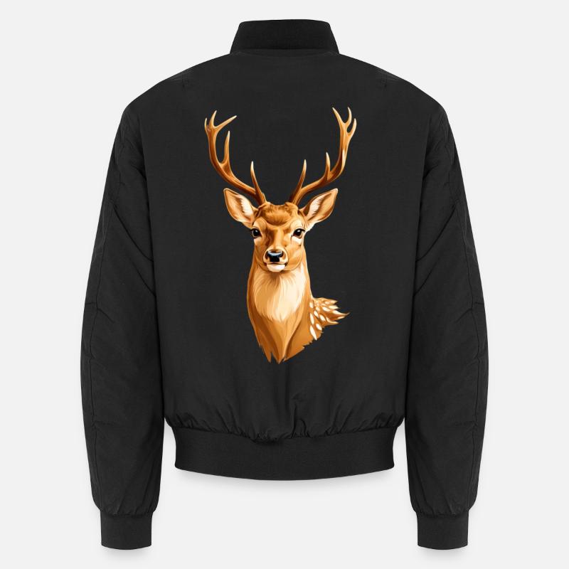 Goldener Hirsch Unisex Bomberjacke