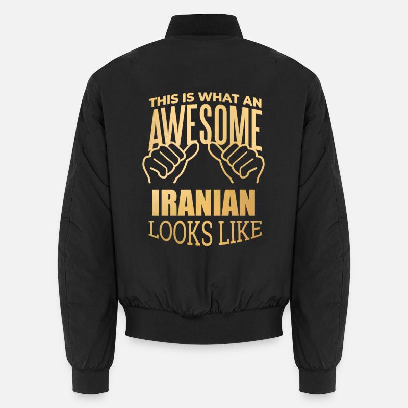 Iran - Unisex Bomber Jacket - black