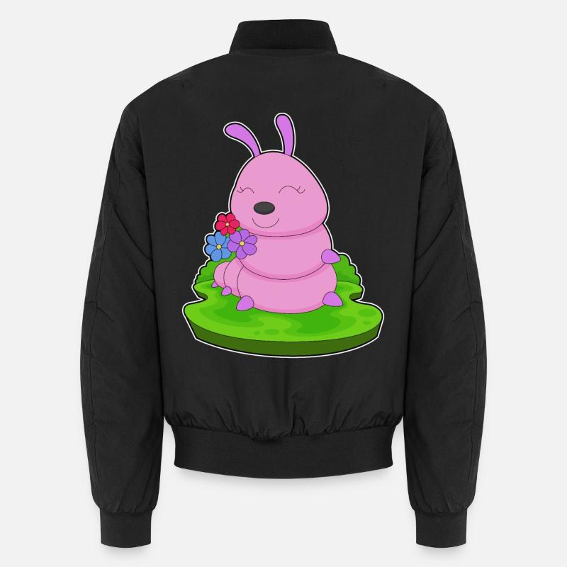 Fleurs de chenille - Bomber unisexe - noir
