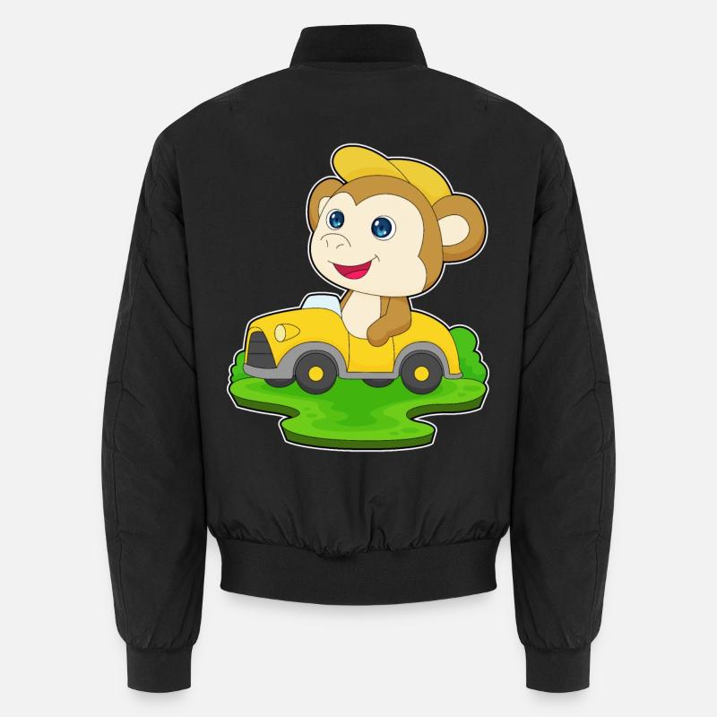 Voiture Singe - Bomber unisexe - noir