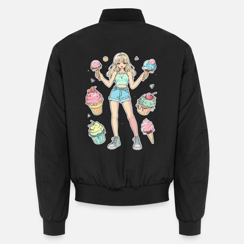 Eiscreme Mädchen Unisex Bomberjacke