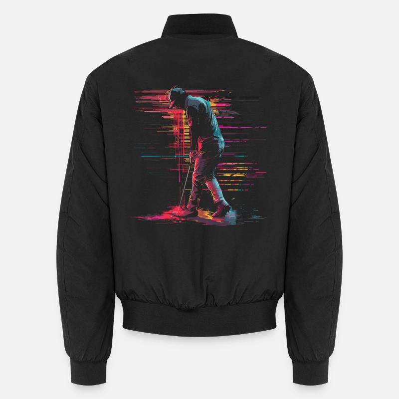 Golfer Retrowave Unisex Bomberjacke