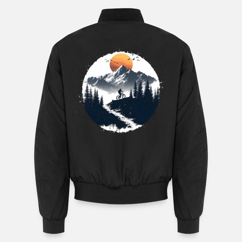 Illustration de cycliste Bomber unisexe