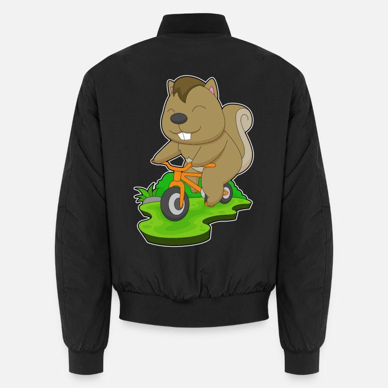 Squirrel Bike Unisex Bomber Jacket