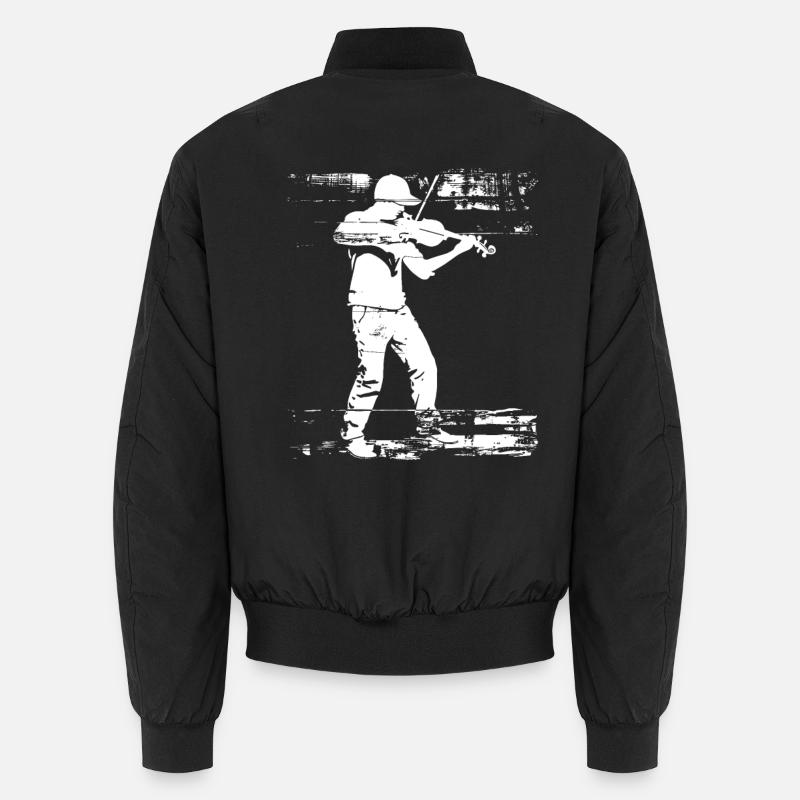 Violinist Skizze Unisex Bomberjacke