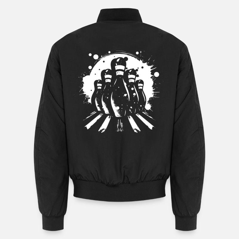 Dessin de quilles de bowling Bomber unisexe