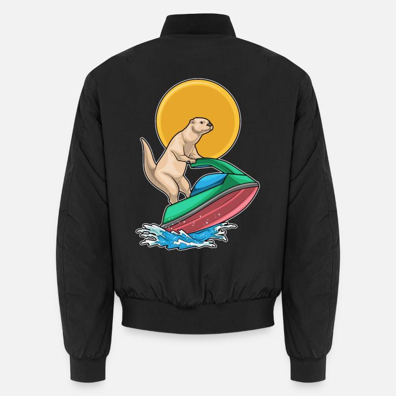 Jet ski d’été Otter - Bomber unisexe - noir
