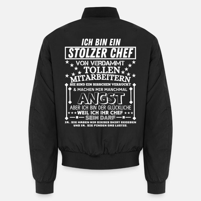 Proud Funny Gift for Manager Office Unisex Bomber Jacket
