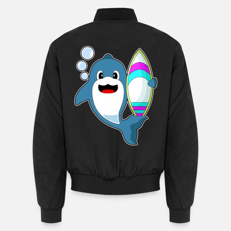 Planche de surf Dolphin Surfer - Bomber unisexe - noir
