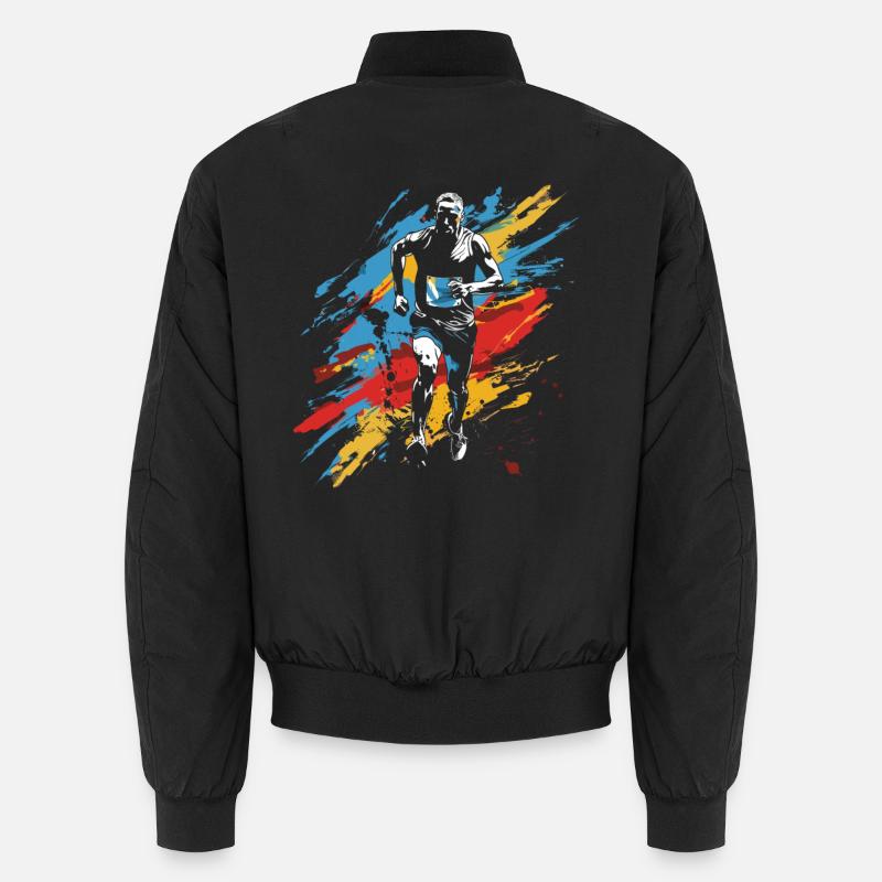 Dessin de garçon marathon Bomber unisexe