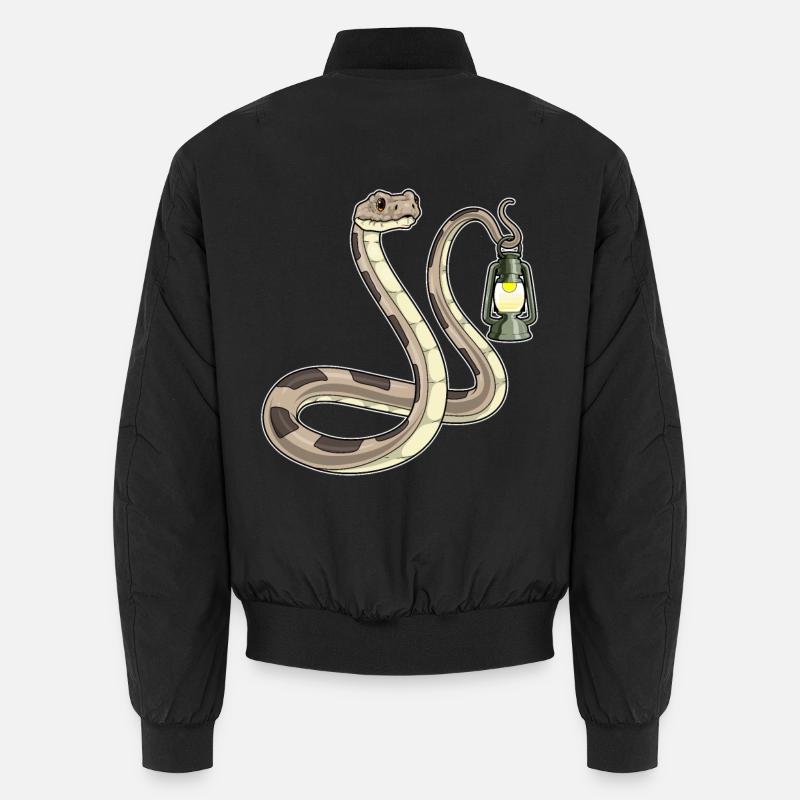 Snake Lantern - Unisex Bomber Jacket - black