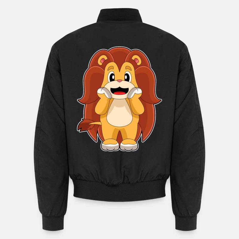 Lion Long Mane Unisex Bomber Jacket