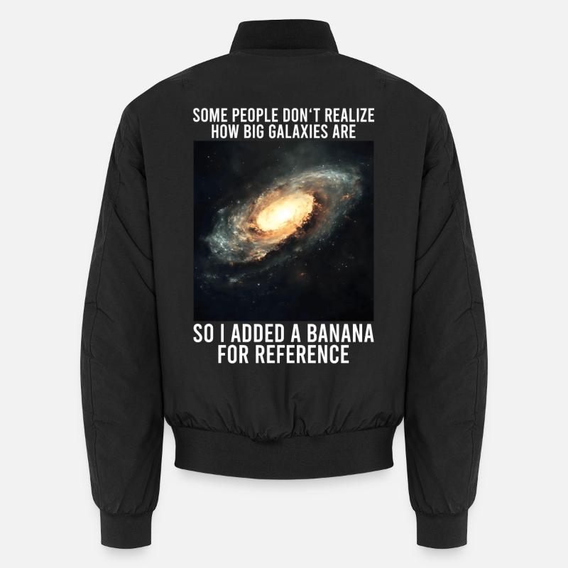 galaxy memes science astrophysics astrology - Unisex Bomber Jacket - black