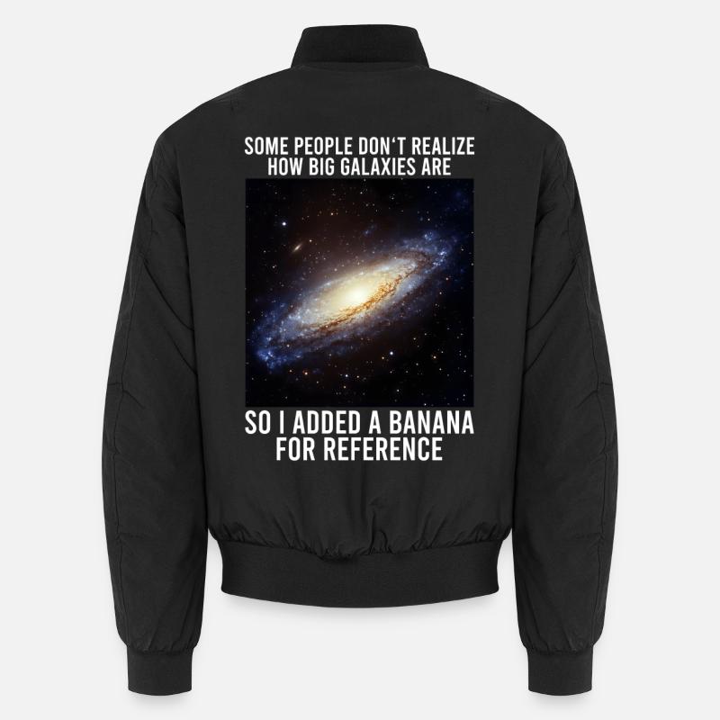 galaxy memes science astrophysics astrology - Unisex Bomber Jacket - black