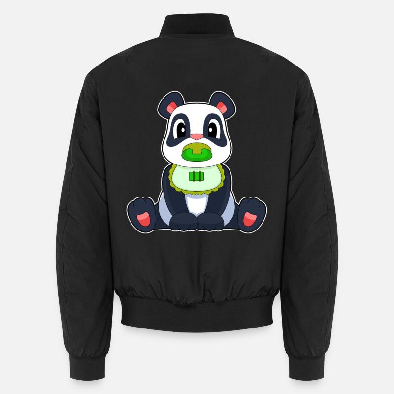 Panda Baby Pacifier Unisex Bomber Jacket