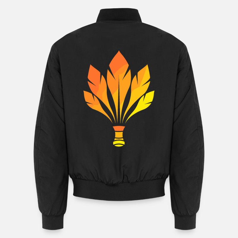 Badminton - Unisex Bomberjacke - Schwarz