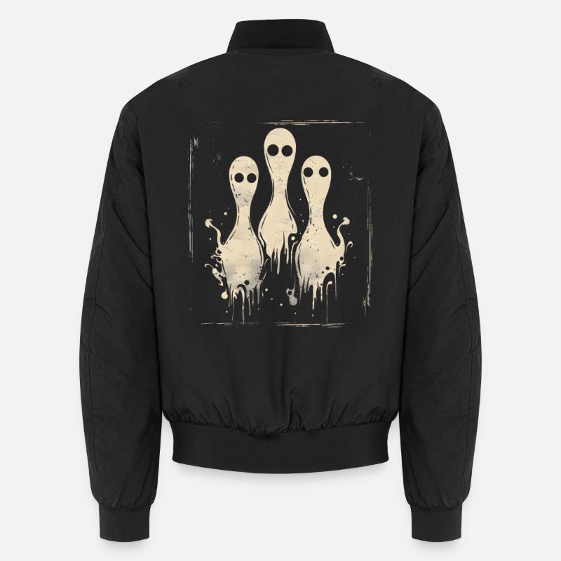 Halloween Bowling Pins Unisex Bomber Jacket