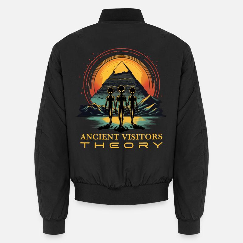 Ancient Visitors Theory Alien Astronauts Theorist Unisex Bomberjacke