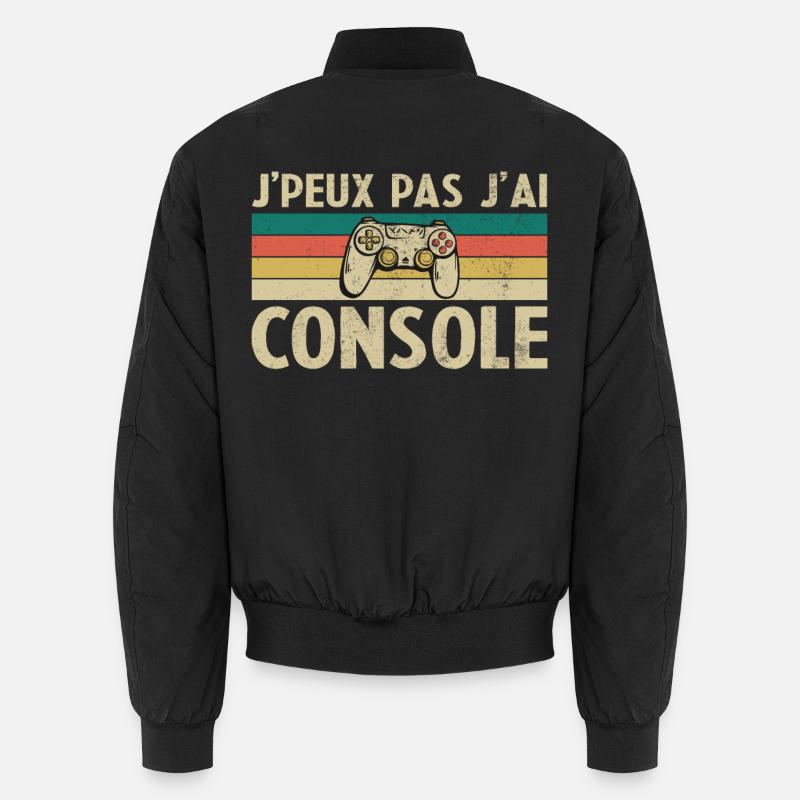 I can't I have Console - Unisex Bomber Jacket - black
