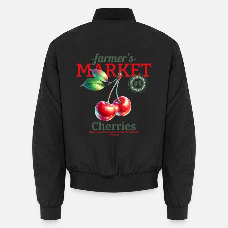 Cerises du marché fermier Bomber unisexe