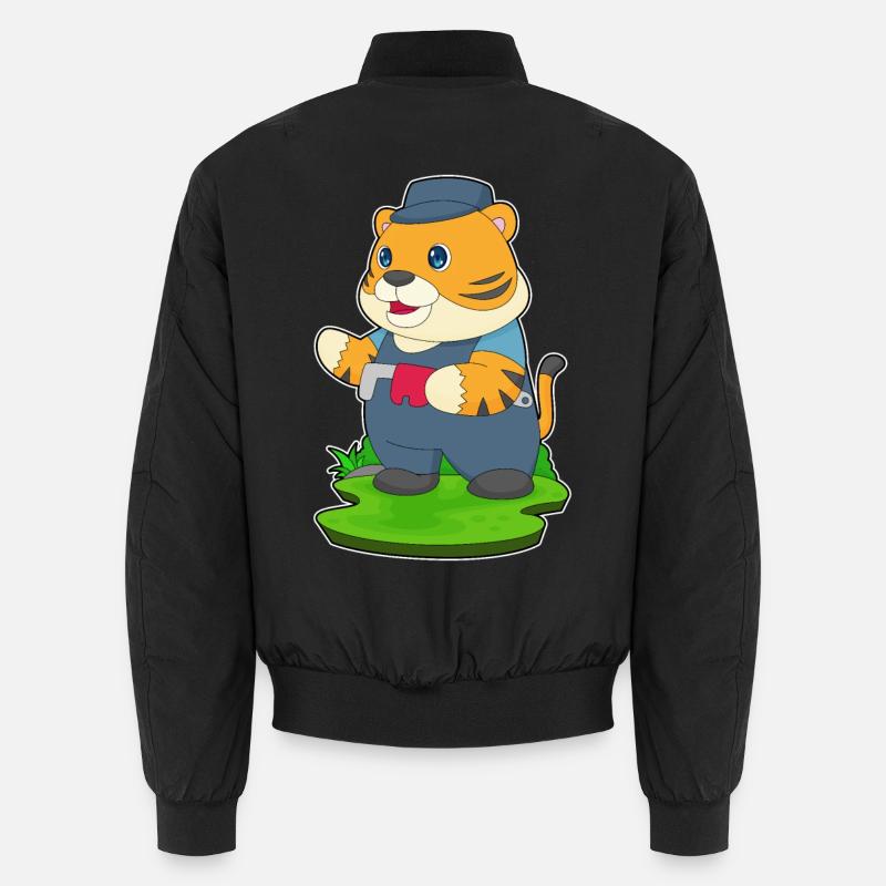 Tiger Plumber Water Pump Pliers Unisex Bomber Jacket