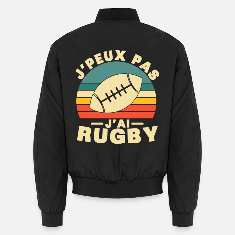 I can't I have Rugby Humor gift Unisex Bomber Jacket