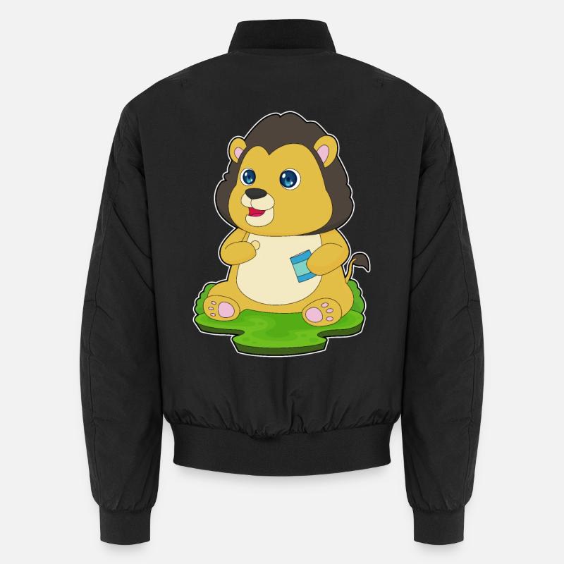 Lion Potato Chips - Unisex Bomber Jacket - black