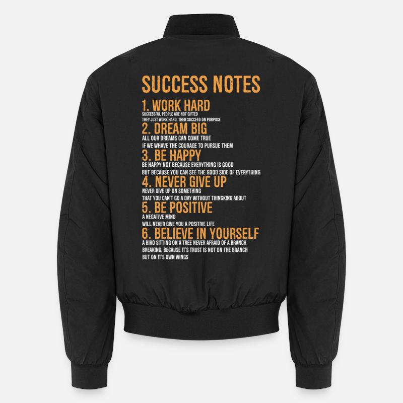 Notes de réussite - Bomber unisexe - noir