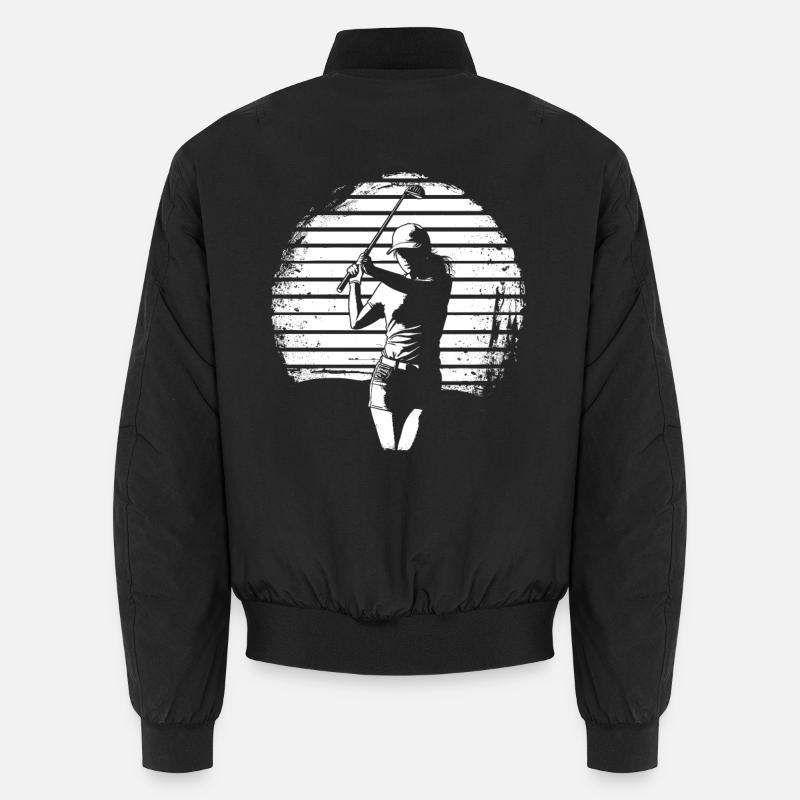 Golferin Skizze Unisex Bomberjacke