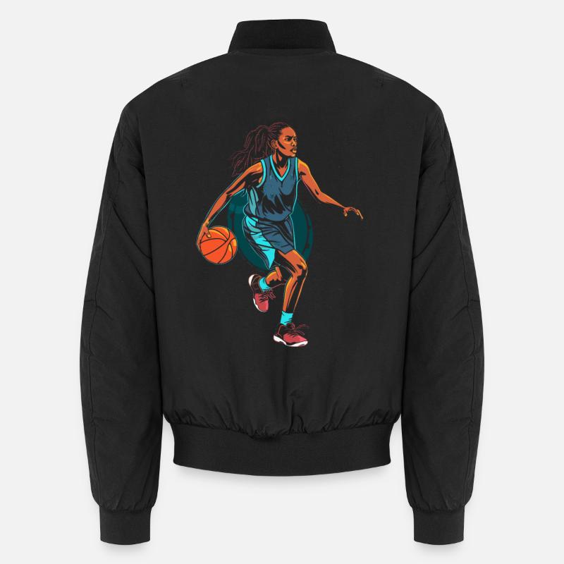 Basketball player - Unisex Bomber Jacket - black