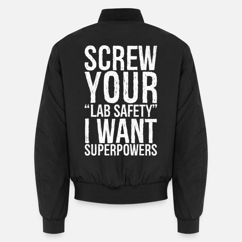 screw your lab safety Unisex Bomber Jacket