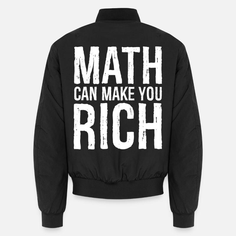math can make you rich Unisex Bomber Jacket