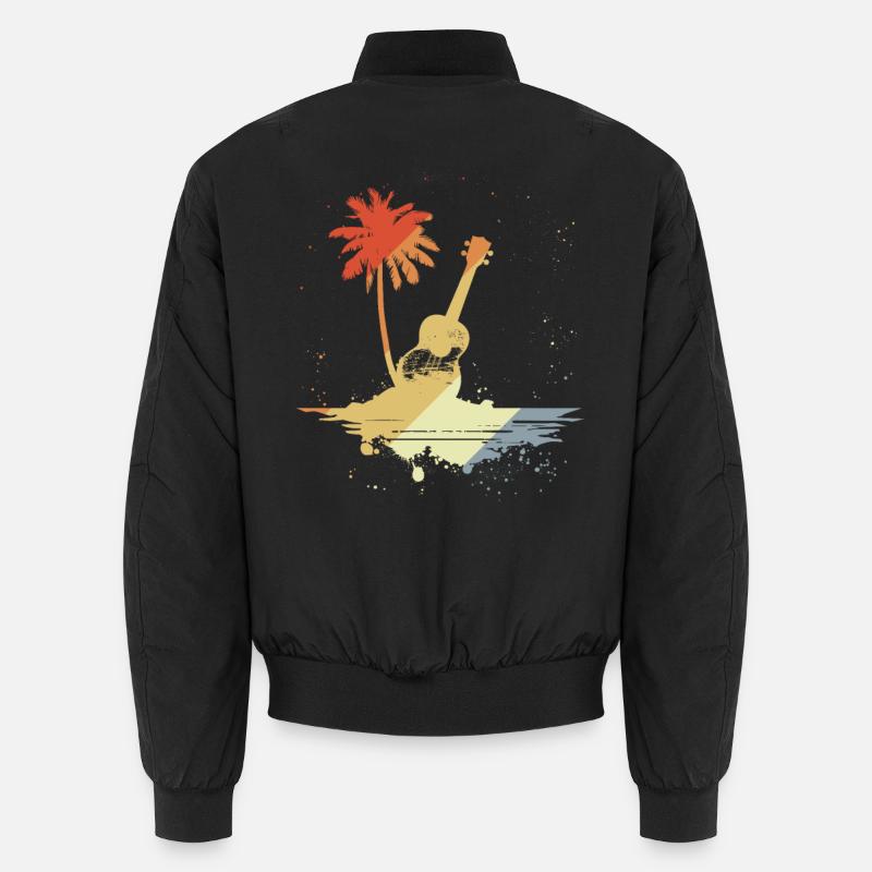 Ukulele Retro Style Unisex Bomberjacke