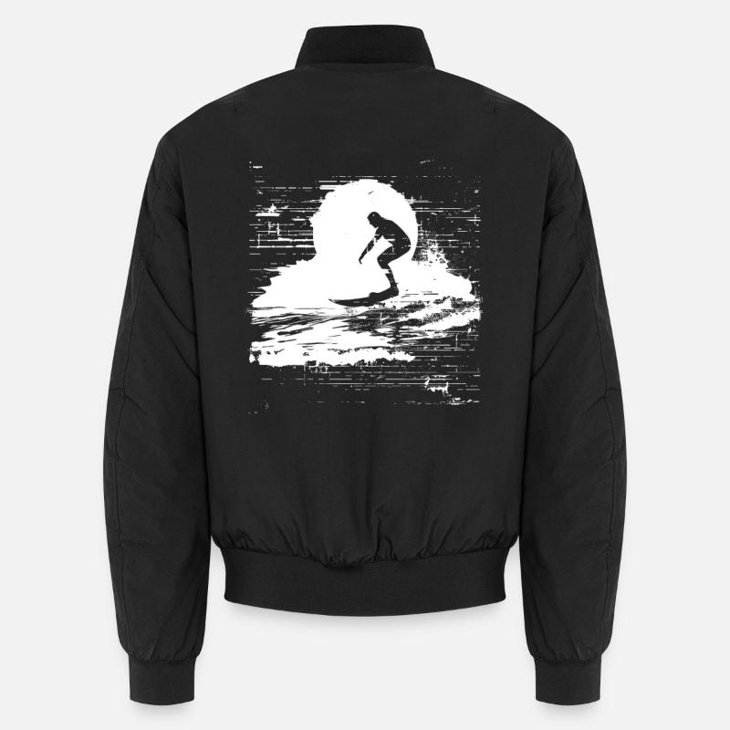 Surfing Sketch Unisex Bomber Jacket